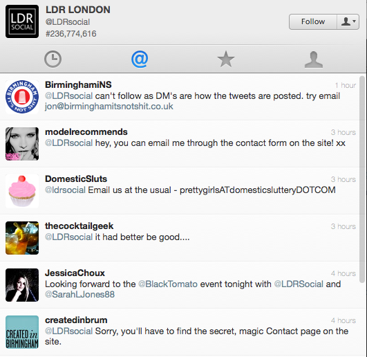 LDR London replies